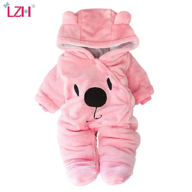 LZH Baby Winter Overall  Long Sleeve Infant Clothing