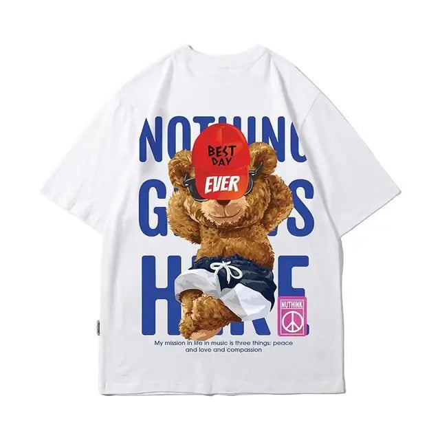 Bear Summer Fashion Oversized Men’s T-Shirt