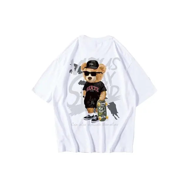 Bear Summer Fashion oversized heren-T-shirt