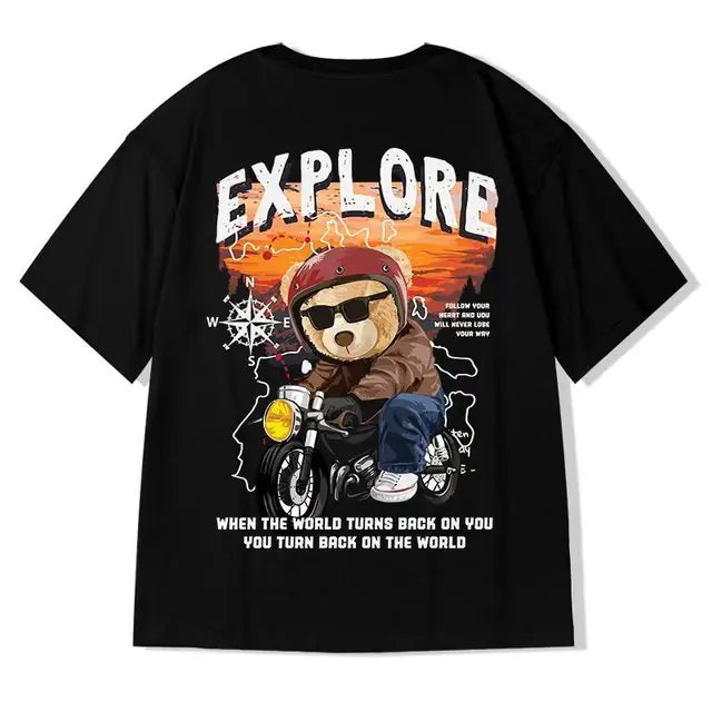 Bear Summer Fashion Oversized Men’s T-Shirt