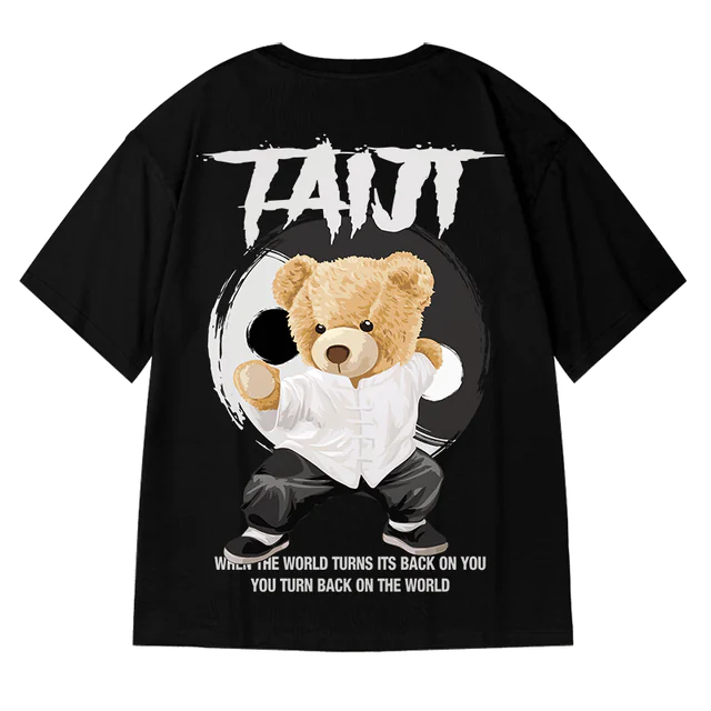 Bear Summer Fashion oversized heren-T-shirt