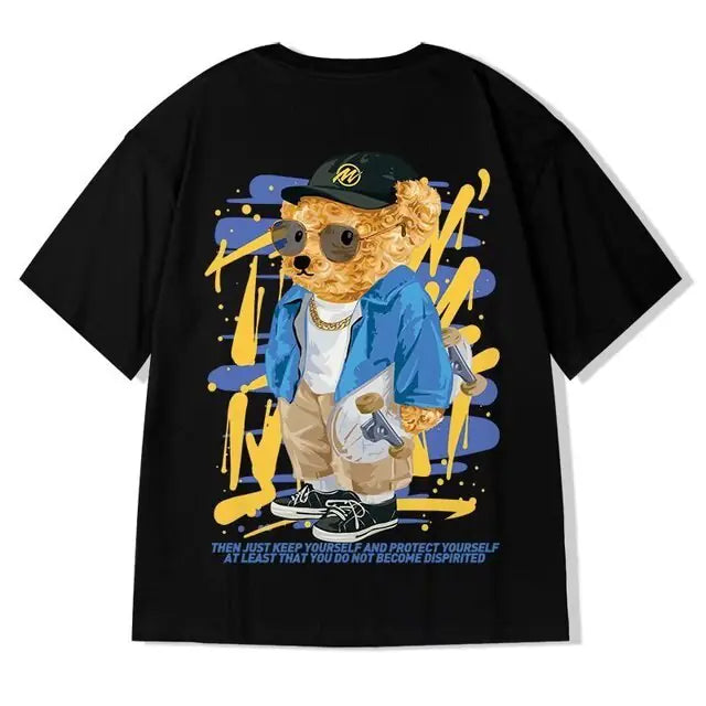 Bear Summer Fashion Oversized Men’s T-Shirt