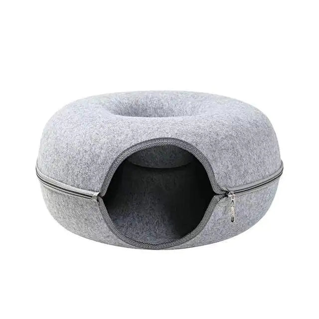 Doughnut Cat Bed Troeteldier Kat Tonnel Interaktiewe Game Toy