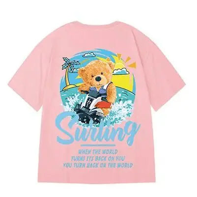 Bear Summer Fashion oversized heren-T-shirt