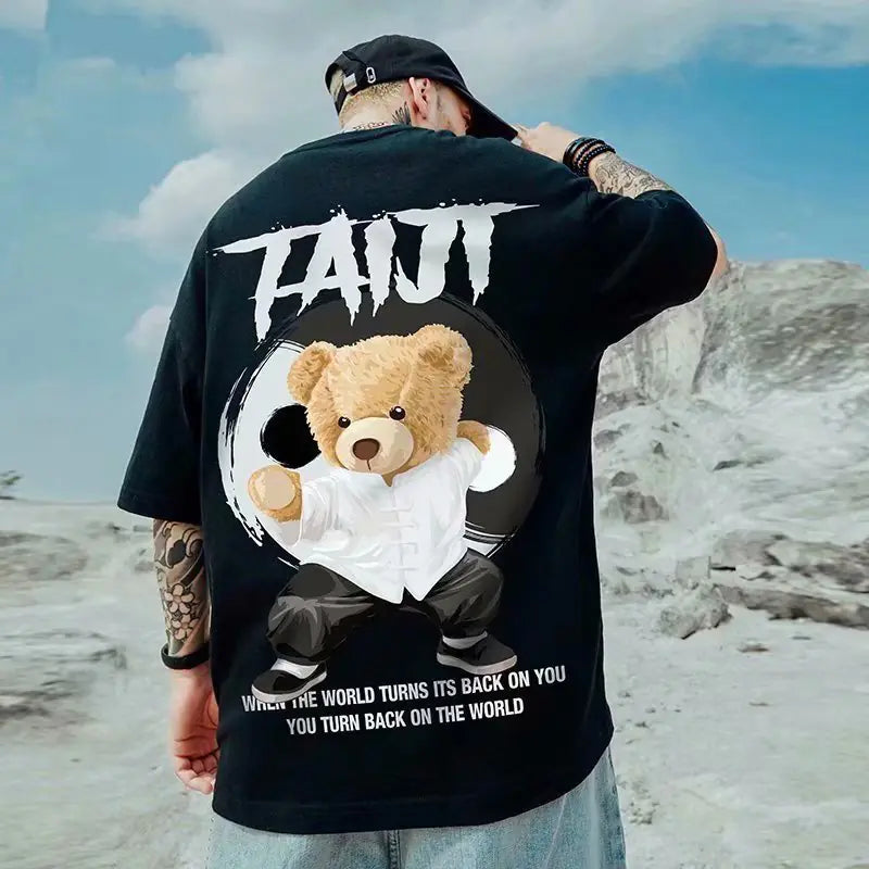 Bear Summer Fashion oversized heren-T-shirt